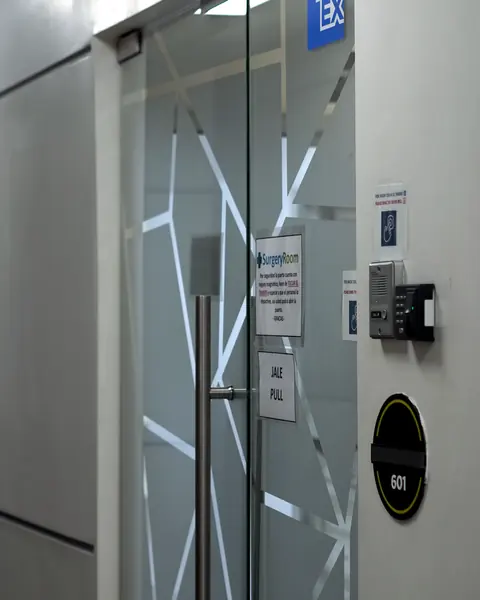 Entrance to Surgery Room, suite 601, in Tijuana